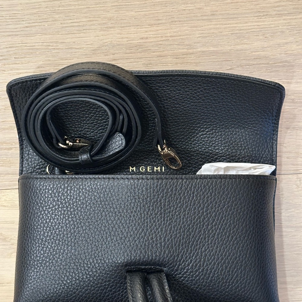 NWT - M.Gemi The Francesca Convertible Crossbody (black) - Picture 8 of 10